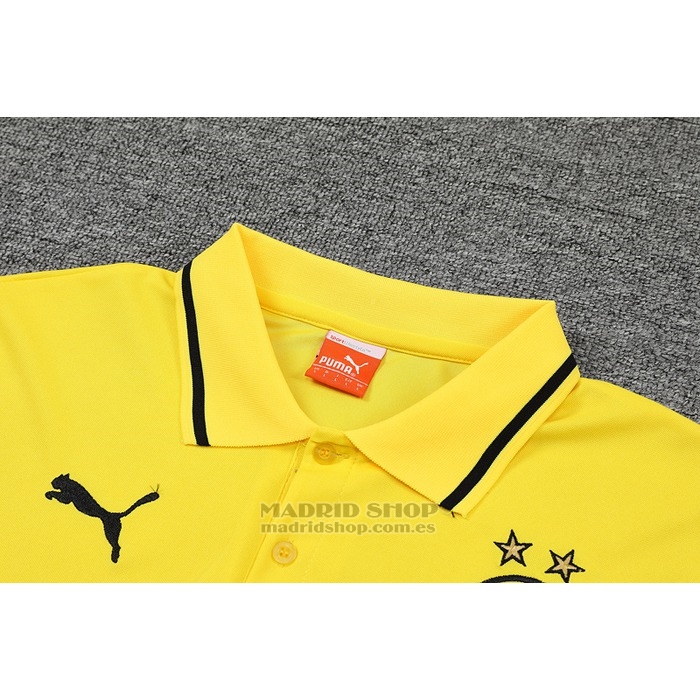 Camiseta Polo del Borussia Dortmund 2022-2023 Amarillo y Blanco